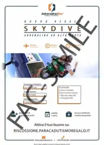 Buono regalo paracadutismo skydive academy